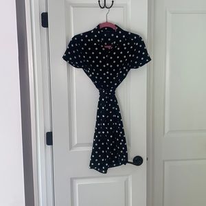 Ann Taylor popover polka dot shirt dress!